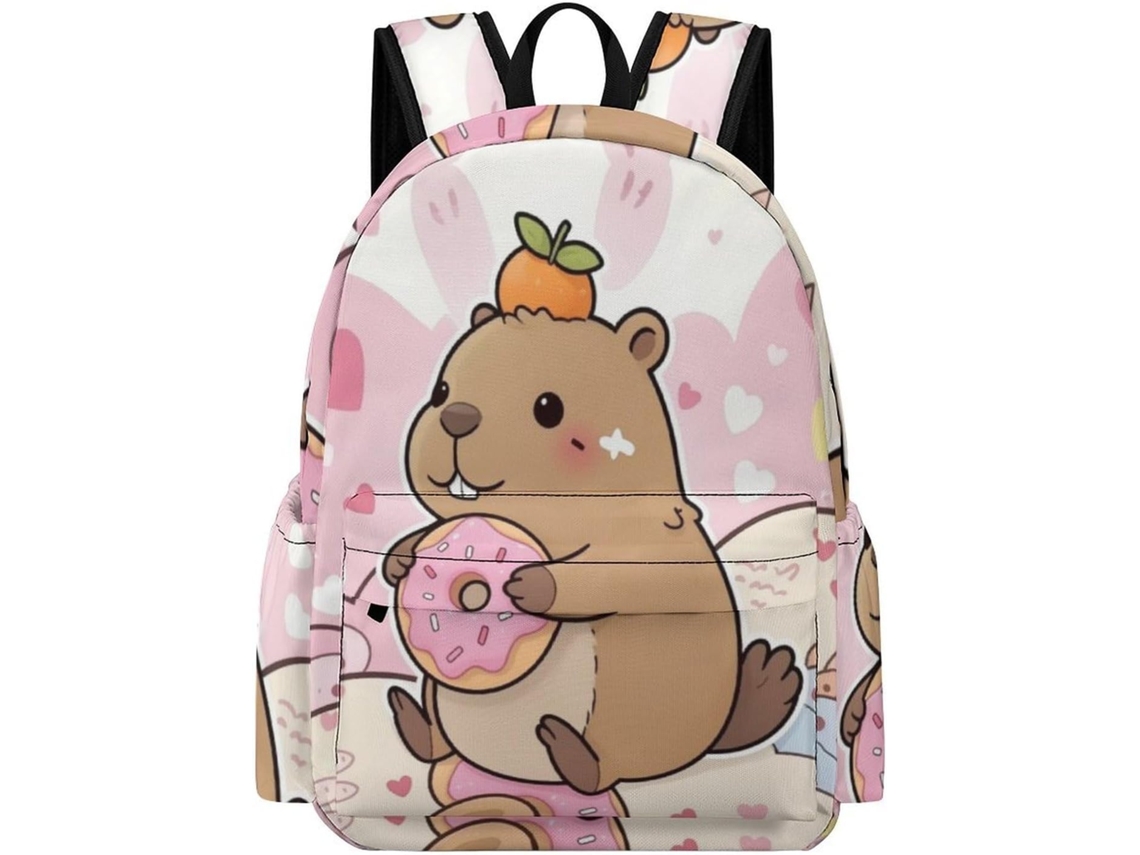 Mochila Capivara Para Meninas Partir De 12 Anos, Meninos, Infantil Universitária, Resistente E Impermeável,