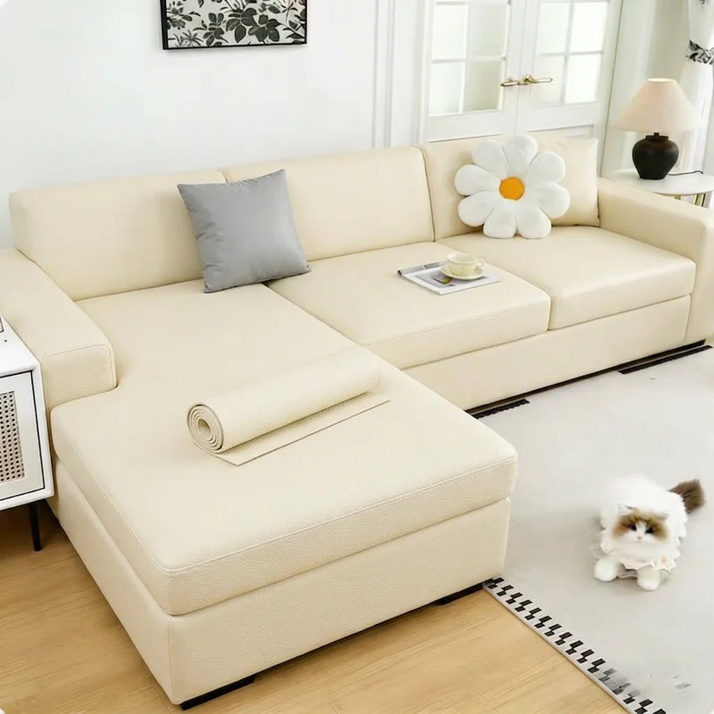 (bege, 40x148 Cm) Faixas De Reparação Em Couro Sintético Pu Autoadesivas, Podendo Ser Cortadas, Impermeáveis, Para Reparos E Renovação Diy