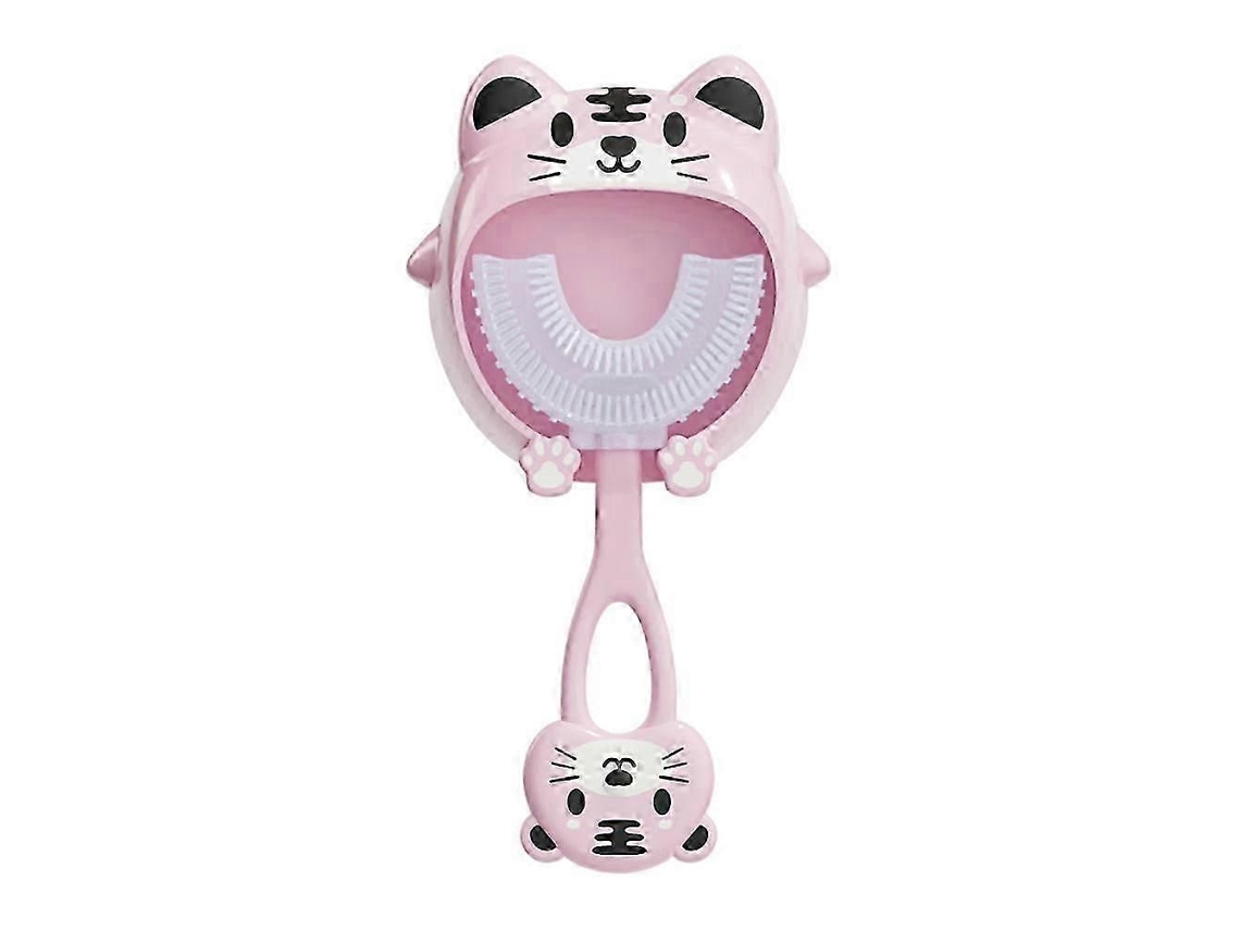 Escova de Dentes Infantil em Formato U, Modelo 2025, para Bebês 2 a 12 Anos, com Cerdas Macias e Boca Silicone. Id Eal Limpeza Esc GOKOCO