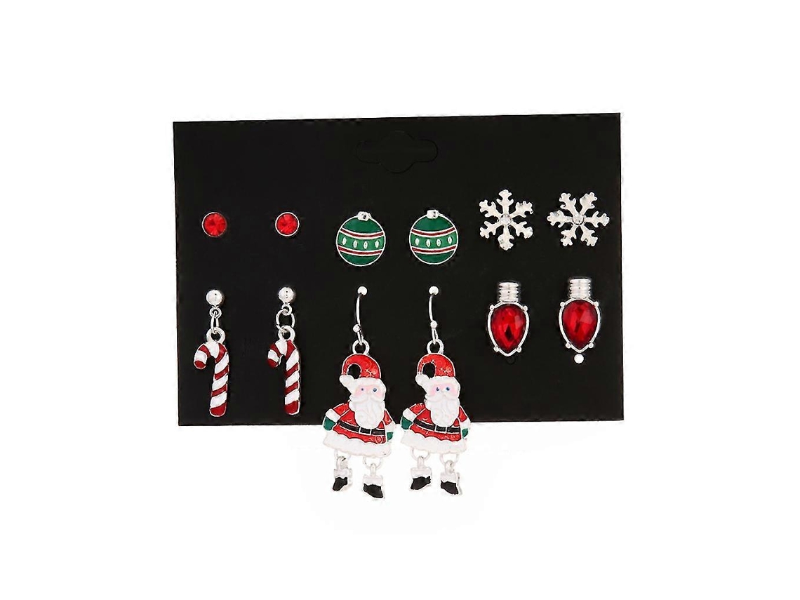 Conjunto De Brincos De Boneco De Neve, Tema Natalino, Pequenos