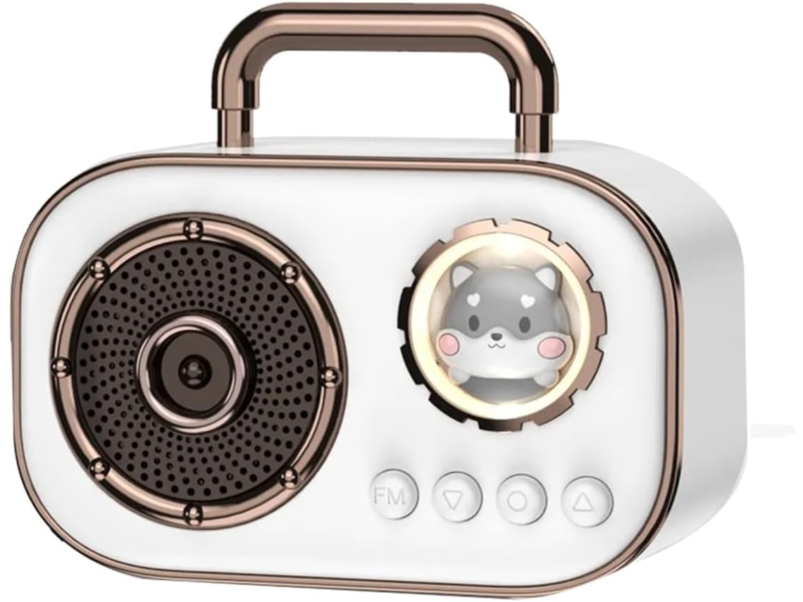 Caixa de Som Bluetooth Retrô, Mini Subwoofer Sem Fio SFUSHOS
