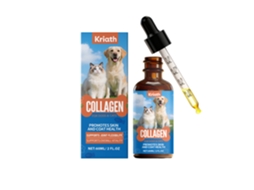 Colágeno Líquido para Gatos e Cães, Suporte À Saúde da Pele e do Pelo LAXISCREED