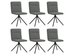 Dining Chair, Dining Chairs Vidaxl Cinzeto Tecido (n/a)