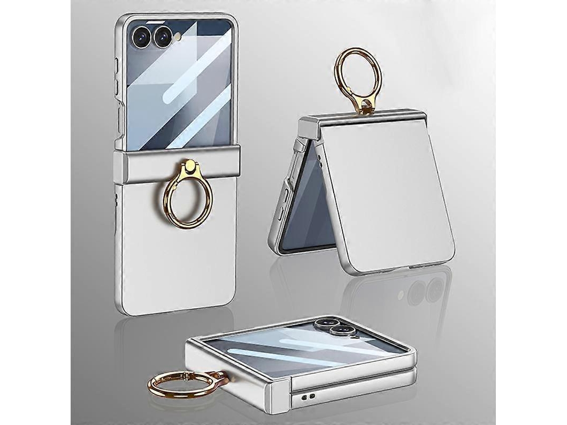 Capa Gkk Integrada Ultrafina Com Dobradiça E Cobertura Total, Com Anel De Fixação, Para Samsung Galaxy Z Flip7 5g.