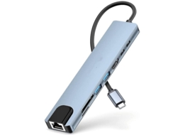 Hub Usb C Para Macbook Air, Ethernet, 100w Pd, Hdmi 4k, 2 Usb E Usb C Dados, Leitor Sd/tf, 9 Em 1 Dock, Compatível Ipad Pro Etc Preto Bestvite