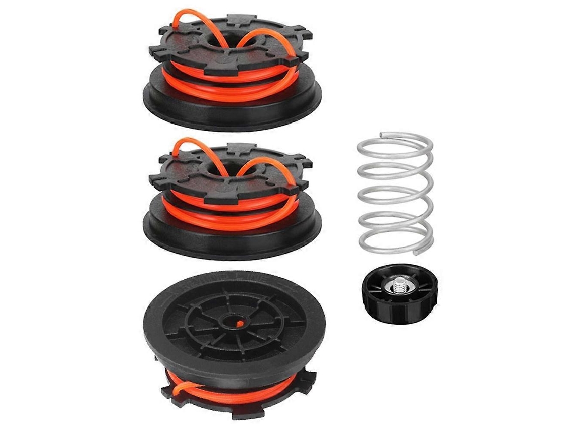 3 Carretéis, 1 Tampa do Carretel, 1 Mola para Cortador de Grama Mtd Troy bilt Bolens, Peça Nº 753 1156 791 153066b 791 6