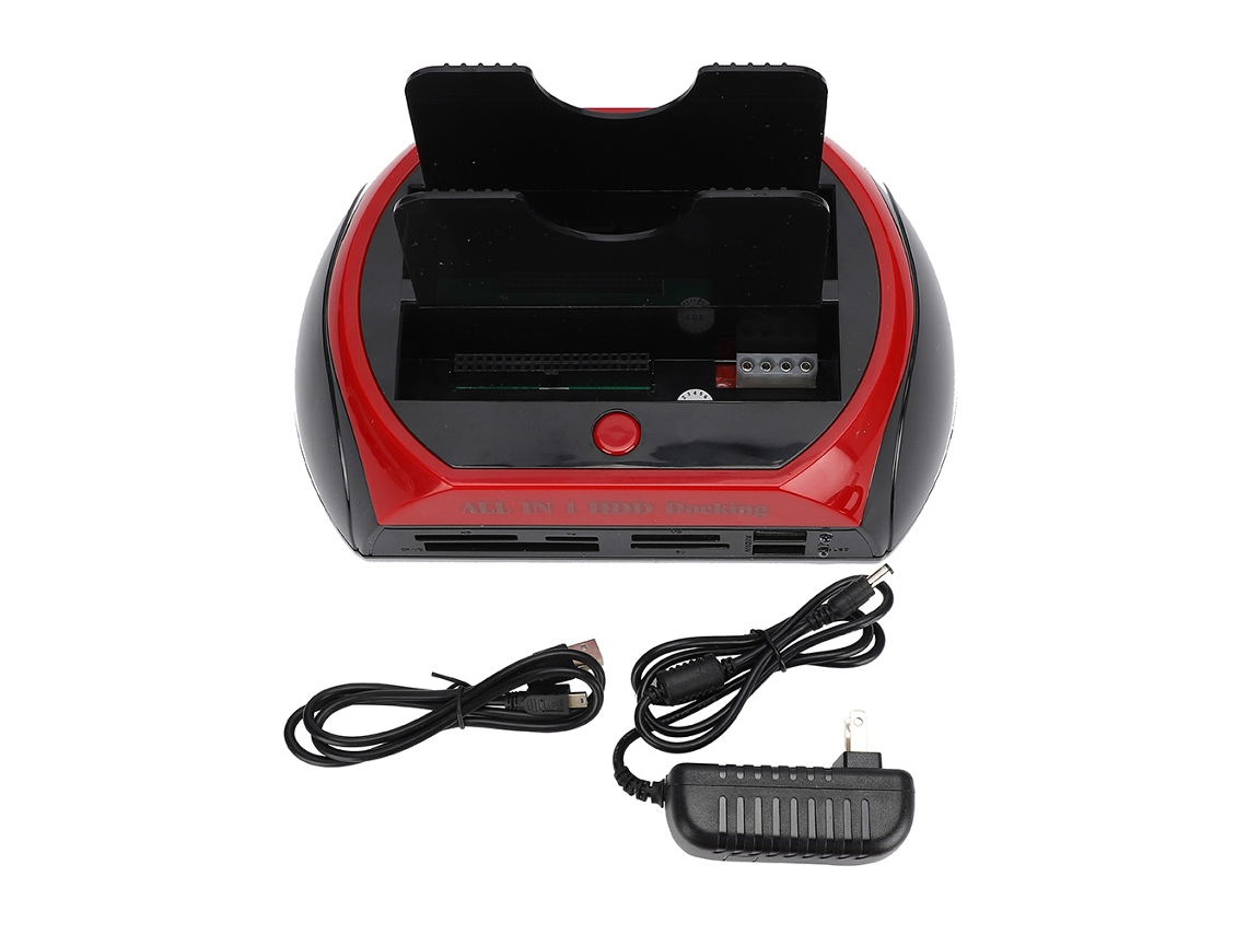 Raum-dock De Disco Rígido 2.5"/3.5" Dual Sata Ide Com Hub Usb 2.0 Para Hdd