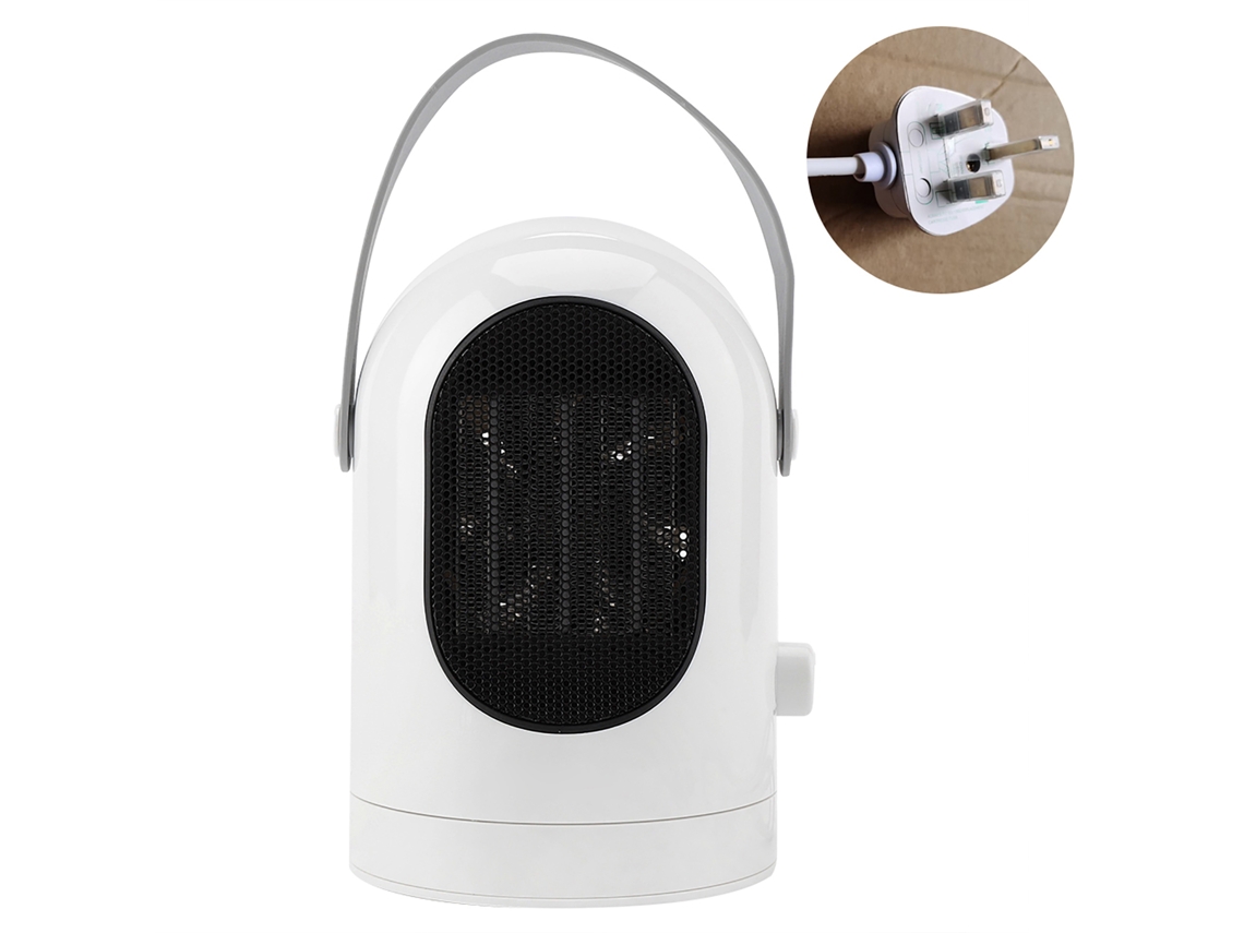 Aquecedor Compacto Laxiscreed Com Funcionamento Rápido De 600w E Oscilação De 180°
