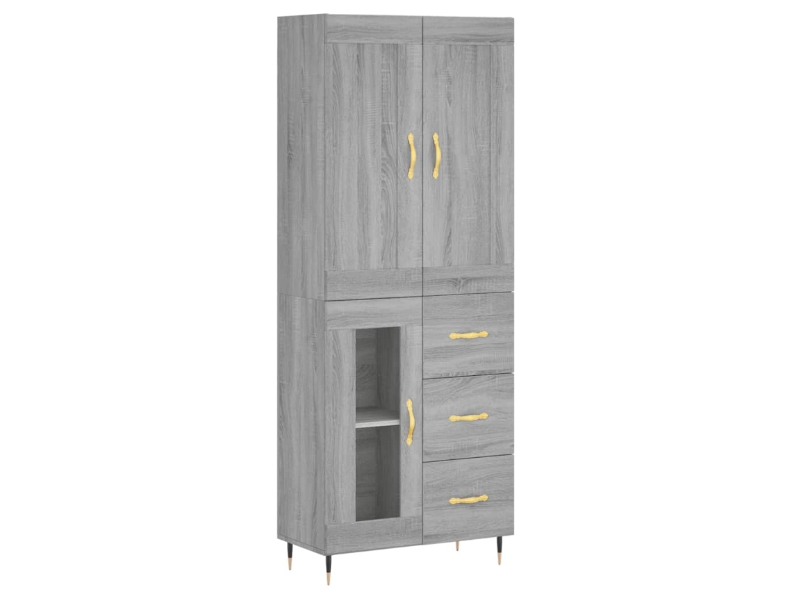Highboard, Highboards Vidaxl Cinzeto Madeira Processada (n/a)