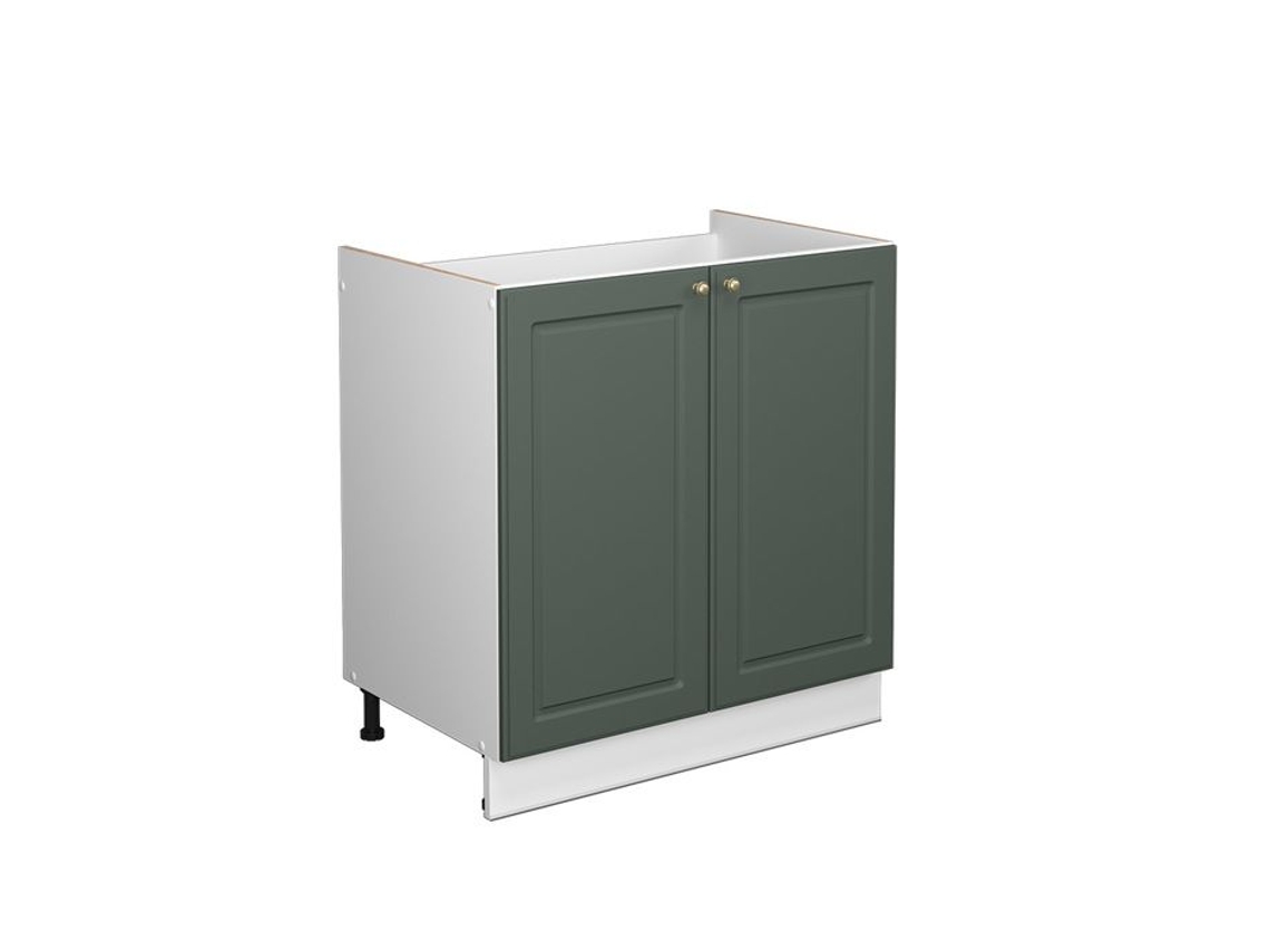 Armário baixo Vicco Fame-Line, Country Gold Green, 80 cm sem bancada
