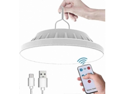 Luz De Acampamento Solar Led Com Controle Remoto, 5 Modos, Luz De Barraca À Prova Dágua, Recarregável Por Usb, Ipx7 Olysi Shop