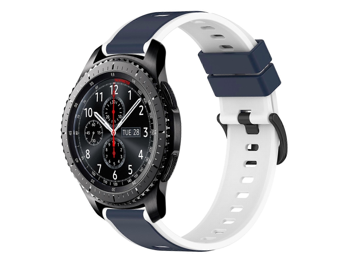 Pulseira De Silicone Bicolor De 22 Mm Para Samsung Gear S3 Frontier