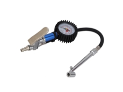 Inflador De Pneus De Abertura Automática 12 Bar Com Manômetro De Pressão E Conector Rápido De Ar