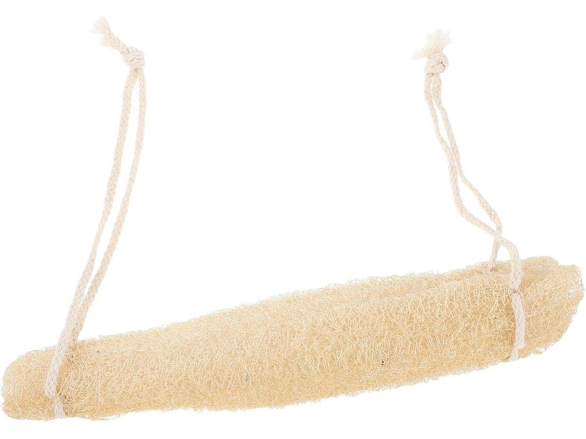 Toalha Esfoliante Aboofan Natural Luffa Back 33cm, Egípcia, Feita De 100% Luffa Natural Unissex, Ideal Para Esfoliação