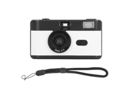 35mm Film Camera Reusable Lightweight Vintage Camera Built In Flash With 28mm F/8 Lens 1/120s Shutter Speed Black And White LAXISCREED