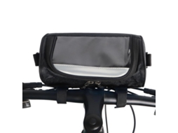 Bolsa Guiador Bicicleta Grande Capacidade Ajustável À Prova D'água Frontal C/ Bolsa Transparente Tela Sensível