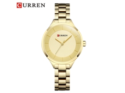 Relógio De Quartzo Feminino Com Mostrador Pequeno (dourado), À Prova D'água, Para Uso Casual.