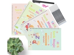 Caderno De Caligrafia 4 Cadernos Com Sulcos Para Praticar Letras Caderno De Caligrafia Para Educ Gokoco
