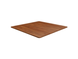 Tampo Mesa Quadrado 90x90x1,5 Carvalho Tratado Castanho Escuro Lovely Home