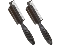Conjunto De 2 Escovas Duplas Para Cabelo E Barba Da Minkissy, Tamanho Pequeno, Cerdas De Nylon Duráveis, Escovas De