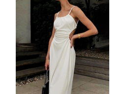 Fasst vestido Midi Sem Mangas com Recorte Vazio