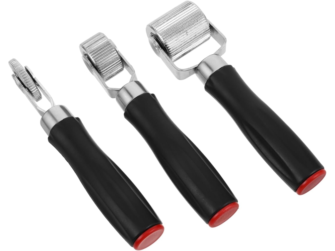 Conjunto De 3 Rolos Para Reparo Pneus Com Cabo Plástico, Design