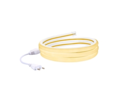 Fita Led Neon Regulável 220 V, Bobina De 50 M, Branco Quente, Semicircular 180°, 7,5 W/m, Corte A Cada 100 Cm, Ip67 Branco Quente
