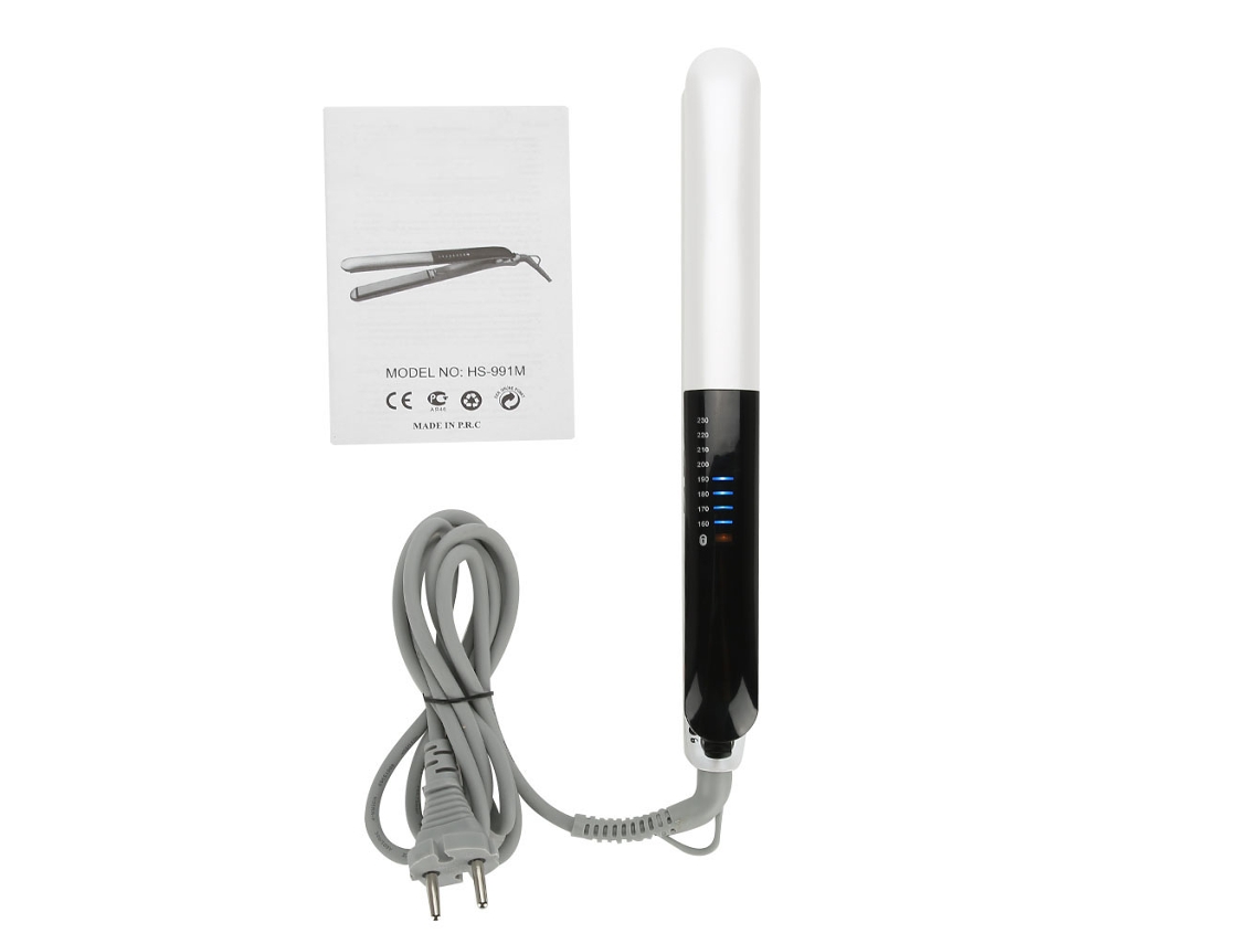 Prendedor De Cabelo Profissional De Ferro Com Tela Touch Para Alisar E Modelar Cabelos