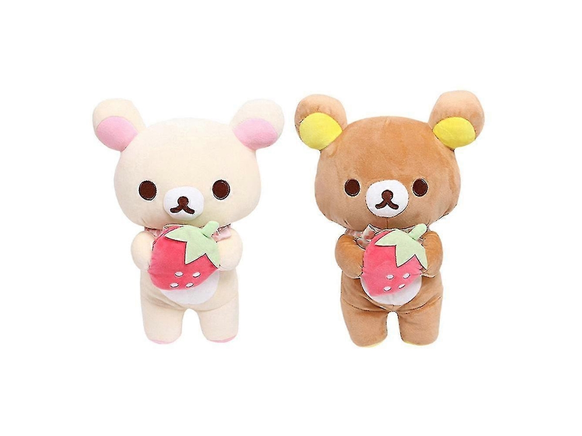 2 Pelúcias Rilakkuma Com Morango, Macias, Para Presentes De Natal