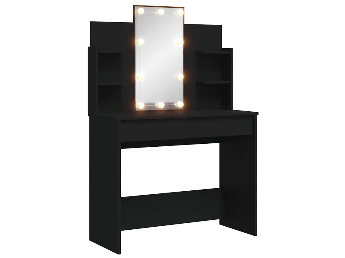 Toucador com Luzes Led 96x40x142 Cm Preto MAISON EXCLUSIVE