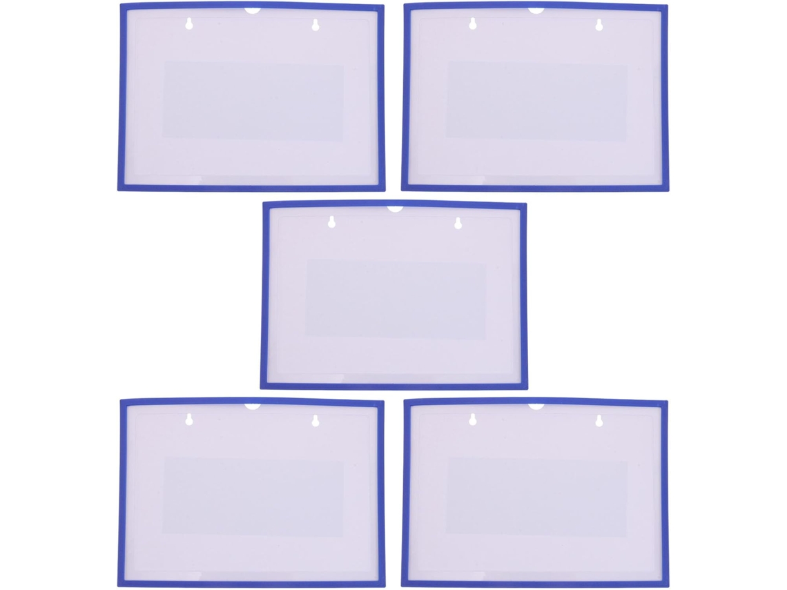 Conjunto De 5 Porta-recibos De Plástico: Transparentes, Organizador Magnético Para Papel A4