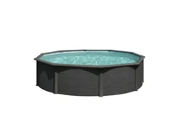 Piscina Elevada Gre Circular Antracite 120cm De Altura 300x120