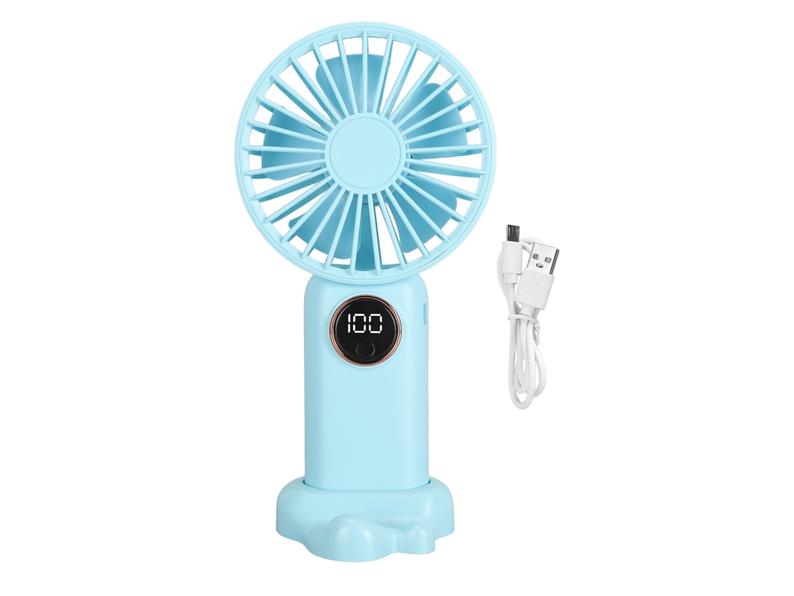 Ventilador Portátil Laxiscreed De Mesa Mini Azul Céu, Recarregável E Silencioso Para Uso Em Dormitórios E Escritórios