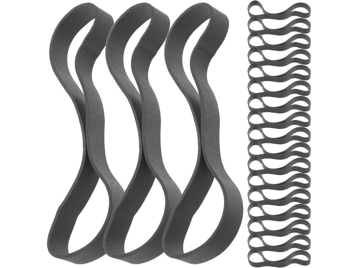 Operitacx 60 Elásticos Pretos Grandes para Artesanato 38x1cm Duráveis para Casa, Mesa, Balões, Pastas de Arquivo E