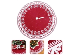 Saia De Árvore De Natal Tricô Com Aba De Neve