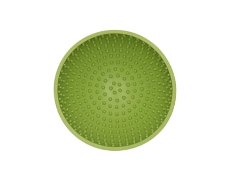 Comedouro moderno para cães Lickimat Green Rubber 600 ml