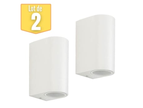 Lote de 2 Paredes Brancas Do Spider-2D 2X35W Gu10 Ip44 VITOLIGHTING
