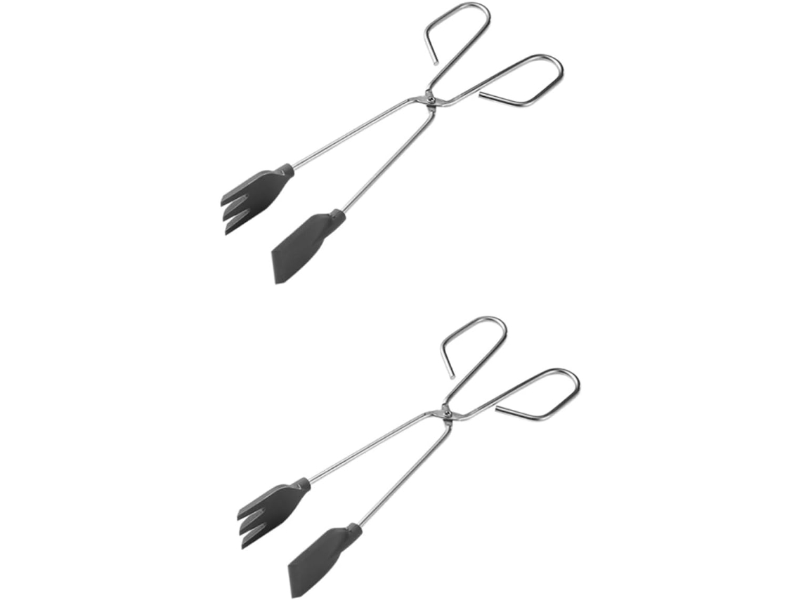 Conjunto De 2 Pinças Cozinha Em Aço Inoxidável, Pinças Para Bife E Churrasco, Práticas Para Buffets, Reuniões E