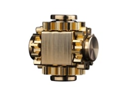 Brinquedo Anti-estresse Cubo Metal Giratório Latão Para Adultos E Crianças Presente