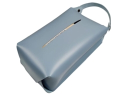 Caja De Papel Higiénico De Cuero Colgante Para Sala De Baño, Hogar Y Coche, Estilo Nórdico, Azul Gris