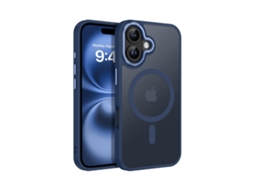 Capa Para Iphone 17 - Capa Fosca Magsafe - Azul Escuro