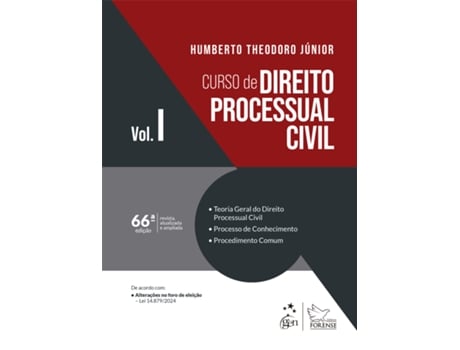 Livro Curso De Direito Processual Civil Vol.1 - 66 Edição 2025 De Humberto Theodoro Júnior (português Do Brasil)