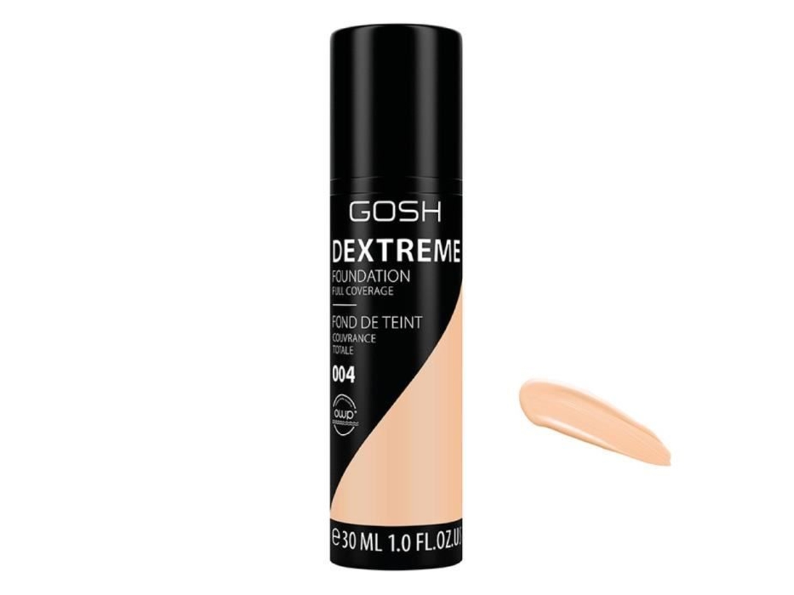 Dextreme Full Coverage Foundation Base de Alta Cobertura 004 Natural 30Ml GOSH