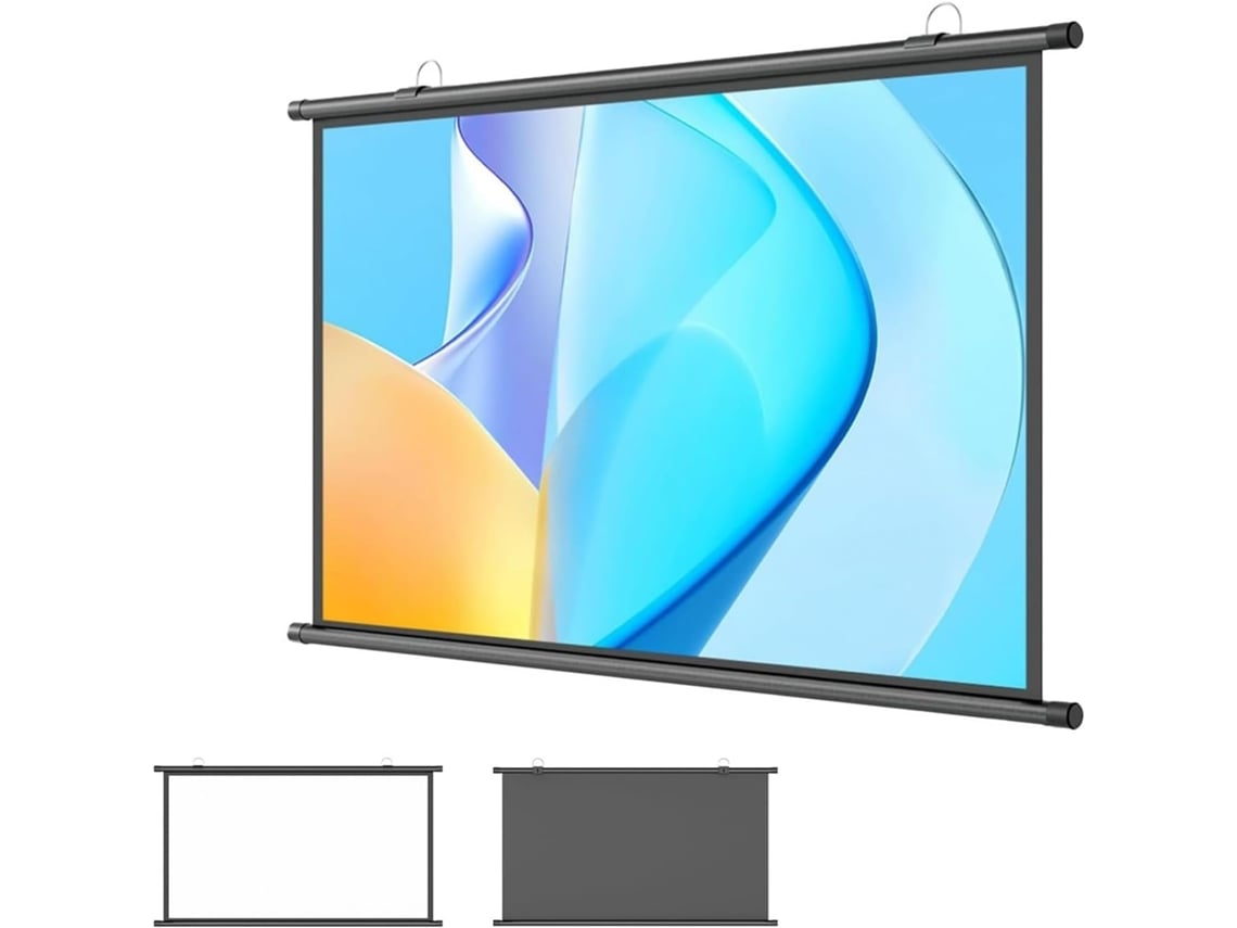 Tela de Projeção 40" 16:9 Hd Portátil, para Uso Doméstico e Externo