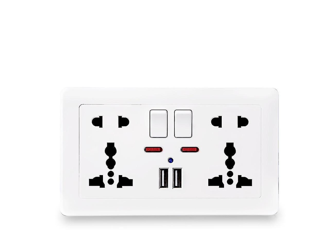 Tomada de Parede Universal com Indicador Led BRILVIBERA