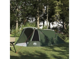 Vidaxl Tenda Tunnel Para 3 Pessoas 3 Pessoa Verde E Branco