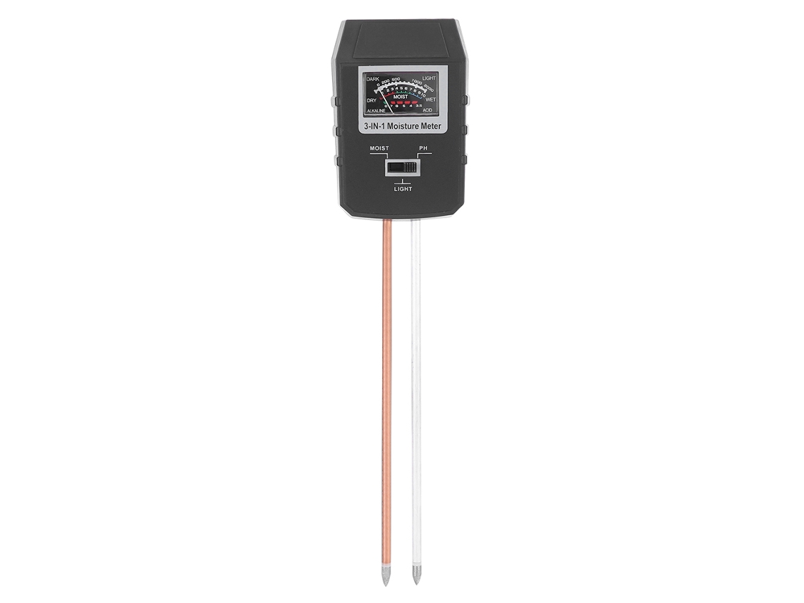Analisador de Solo 3 em 1 com Medição de Ph, Umidade e Iluminância S/MARCA