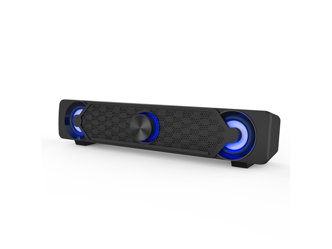 Coluna de Som Usb LAXISCREED com Luz Led Colorida