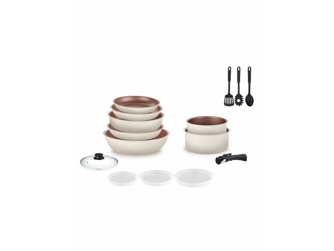 Conjunto de cozinha branco Arthur Martin de 18 peças