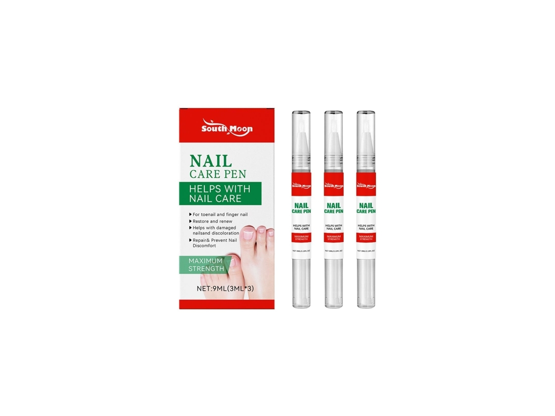 Cuidado de Unhas com Caneta South Moon da LAXISCREED, Nutrição e Clareador Eficaz